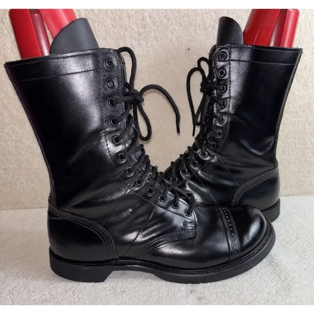 Double H Leather Paratrooper Jump Boots Made in USA Men's 10 D
